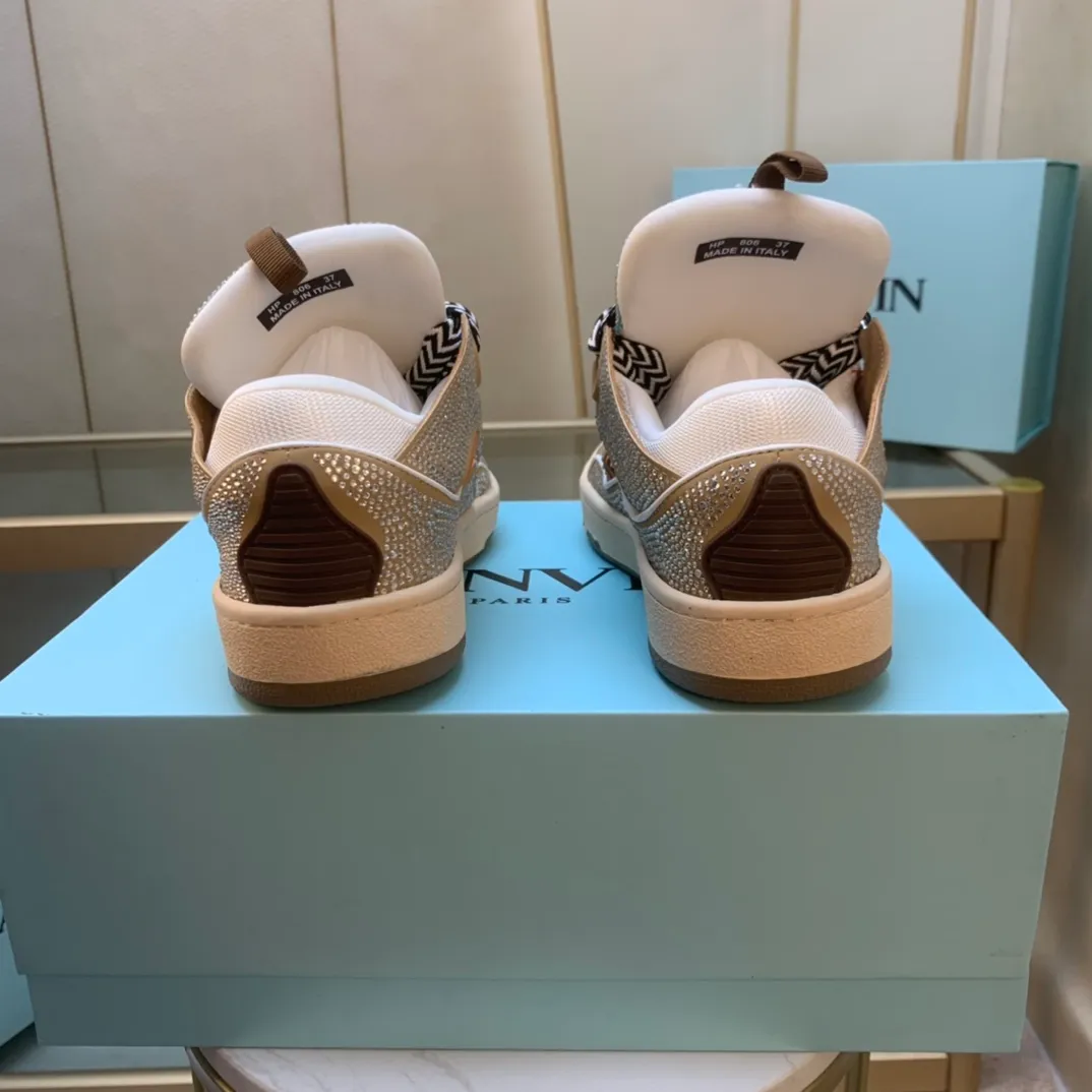 💰620. Lanvin LANVIN. 22 colors: nubuck fabric, breathable mesh, cowhide feet! Same style for men and women: sizes 35-46! High and low versions!